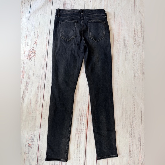 Vince Women's Mid-rise Skinny Jeans Size 26 Vintage Black Denim - Picture 6 of 11